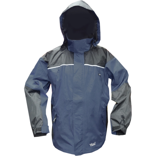 Viking 838CN-XXL Manteaux d'ext&eacute;rieur imperm&eacute;ables Tempest, Polyester/PVC, 2T-Grand, Charbon/Bleu marin
