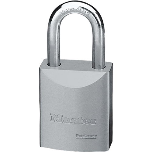 Master Lock 7040 ProSeries&reg; Padlock, Silver, Keyed Different, Hardened Steel, 1-3/4" Width