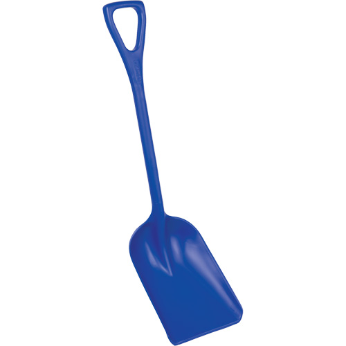 Vikan 69813 Safety Shovels - Hygienic Shovels (One-Piece), 10" x 14" Blade, 37-1/2" Length, Plastic, Blue