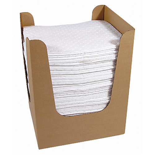 SPC OP150DND Feuilles absorbantes &agrave; trois couches Oil Plus avec syst&egrave;me Dispense-n-Dispose, Huile seulement, 15" x 19", 39 gal. d'absorption