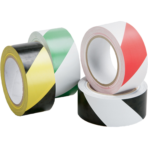 Incom Top Tape & Label LWT420 Hazard Warning Tape - Laminated, 4" x 108', PVC, Black and Yellow