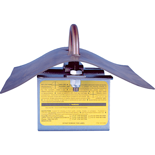 MSA 10016468 Permanent Roof Anchor, Roof, Permanent Use