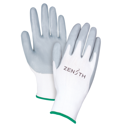 Produits de sécurité Zenith SAM631 Gants l&eacute;gers enduits et respirants, 8/Moyen, R&ecirc;vetement Mousse de nitrile, Calibre 13, Enveloppe en Polyester