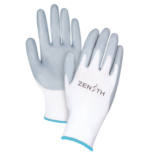 Produits de sécurité Zenith SAM633 Gants l&eacute;gers enduits et respirants, 10/T-Grand, R&ecirc;vetement Mousse de nitrile, Calibre 13, Enveloppe en Polyester