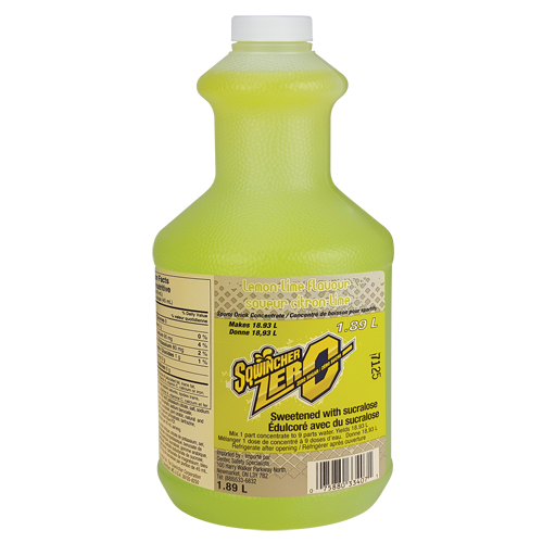 Dentec 11050504-LL Sqwincher&reg; Boisson de r&eacute;hydratation ZERO, Concentr&eacute;, Citron-lime