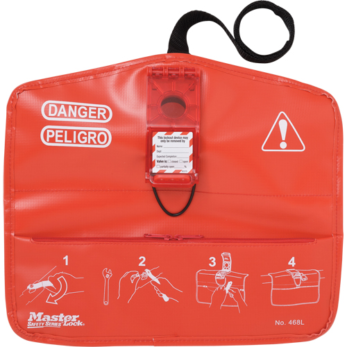 Master Lock 468L Seal Tight Handle-Off Valve Lockout, Ball Type