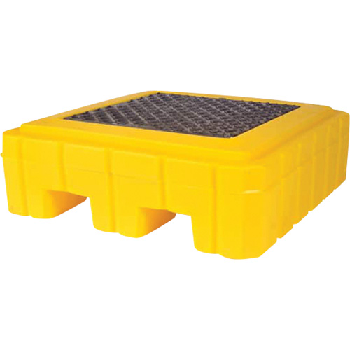 Ultratech 9606 Palette de d&eacute;versements Plus sans drain, Capacit&eacute; de d&eacute;versement 62 gal. US, 40" x 40" x 12"