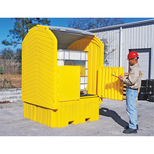 Ultratech 1161 Palettes Ultra IBC HardTop avec drain, 64,5" lo x 62" la x 96" h, Capacit&eacute; de charge 8500 lb