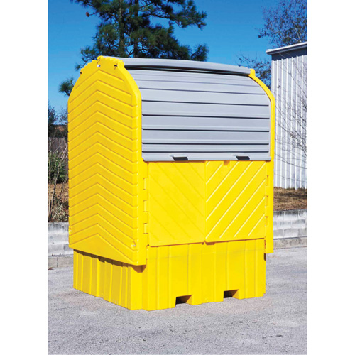 Ultratech 1161 Palettes Ultra IBC HardTop avec drain, 64,5" lo x 62" la x 96" h, Capacit&eacute; de charge 8500 lb