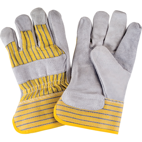Zenith Safety Products SAP226 Premium Quality Fitters Gloves, Large, Split Cowhide Palm, Cotton Inner Lining