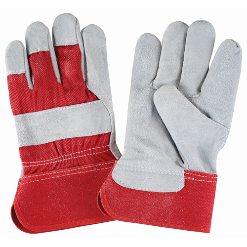 Produits de sécurité Zenith SAP227 Gants d'ajusteur de premi&egrave;re qualit&eacute;, Grand, Paume en Cuir de vache refendu, Doublure en Coton