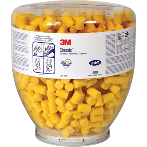 3M 391-1001 E-A-R Refill Classic One Touch Earplugs, Bulk - Canister