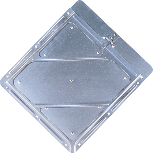 Incom Top Tape & Label PH223 Placard Holders, Aluminum