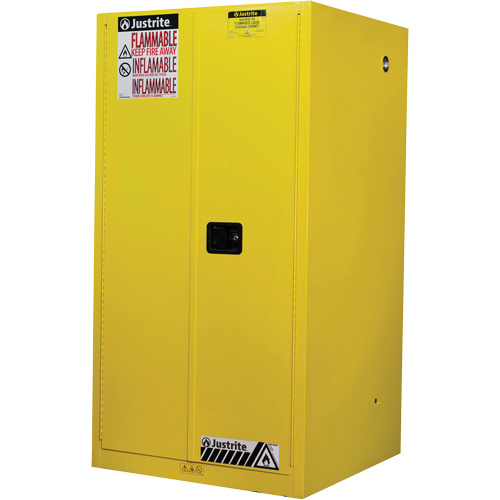 Justrite 896000 Armoires Sure-Grip EX pour produits inflammables, 60 gal., 2 Porte(s), 34" La x 65" h x 34" p