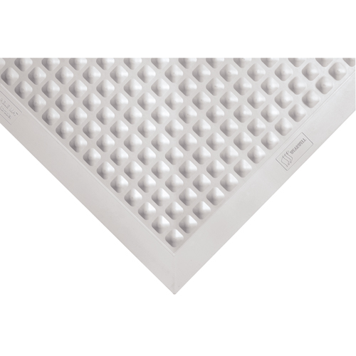 Wearwell 580.12X2X3GY Autoclavable No. 580 Mats, Bubbled, 2' x 3' x 1/2", Grey, Rubber