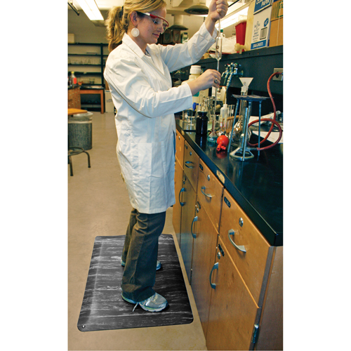 Wearwell 419.78X2X3AMBK UltraSoft Tile-Top AM No. 419 Anti-Microbial Mats, Smooth, 2' x 3' x 7/8", Black, PVC Sponge