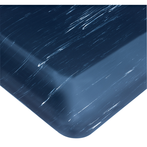 Wearwell 419.78X4X60AMBL UltraSoft Tile-Top AM No. 419 Anti-Microbial Mats, Smooth, 4' x 60' x 7/8", Blue, PVC Sponge