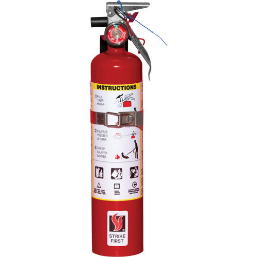 Strike First Corporation SFABC110STVB Extincteur d'incendie, ABC, Capacit&eacute; 2,5 lb