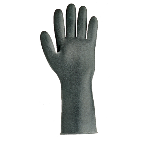 Showa 878-08 Heavyweight Gloves, Size Medium/8, 14" L, Butyl Rubber, 30-mil