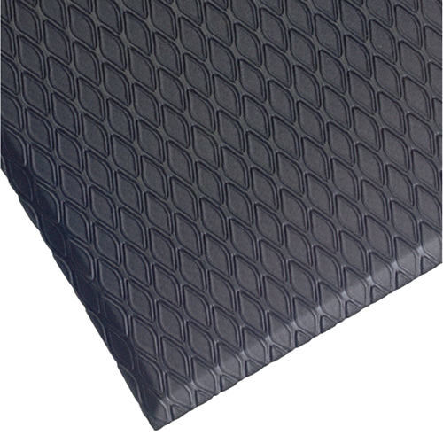 M+A Matting 414023100 Cushion Max Mats, Diamond, 2' x 3' x 5/8", Charcoal, Nitrile/PVC