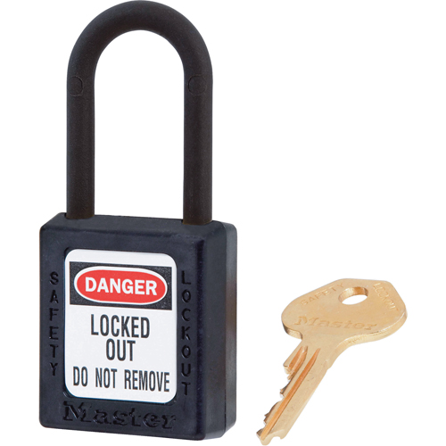 Master Lock 406BLK Cadenas di&eacute;lectrique Zenex, Cadenas de s&eacute;curit&eacute;, Cl&eacute;s diff&eacute;rentes, Thermoplastique, Largeur de 1-1/2"