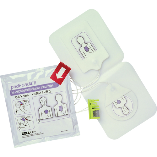 Zoll 8900-0810-01 &eacute;lectrodes Pedi-Padz II, Zoll AED Plus Pour, Classe 4