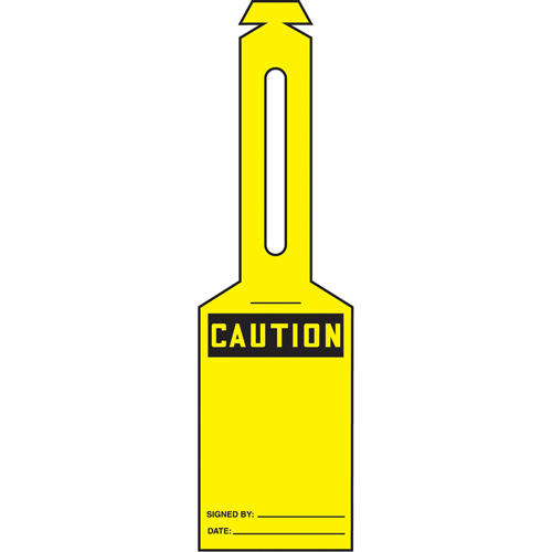 Accuform NMC TAL325 Loop 'N Strap Safety Tag, Plastic, 3-3/8" W x 5-7/8" H, English