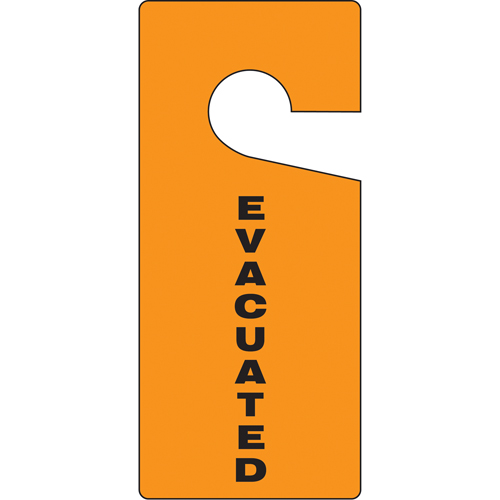 Accuform NMC TAD838 Door Knob Safety Tags, Plastic, 4" W x 9" H, English