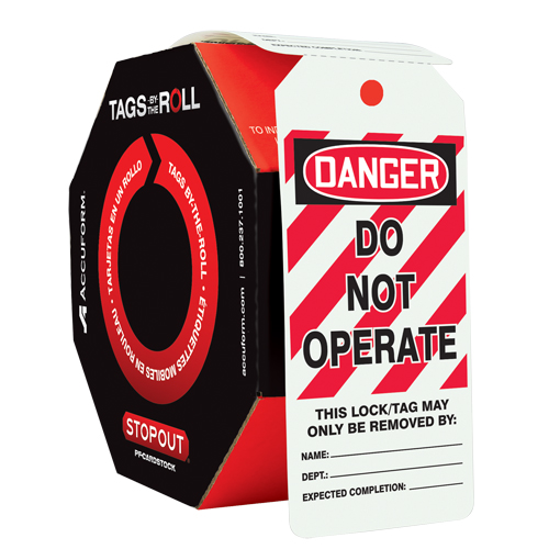 ACCUFORM SIGNS Tags ByTheRoll Lockout Tags SAS784 (TAR125) Shop