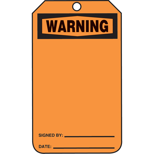 Accuform Signs MWGT205CTP Safety Tags, Cardstock, 3-1/8" W x 5-7/8" H, English