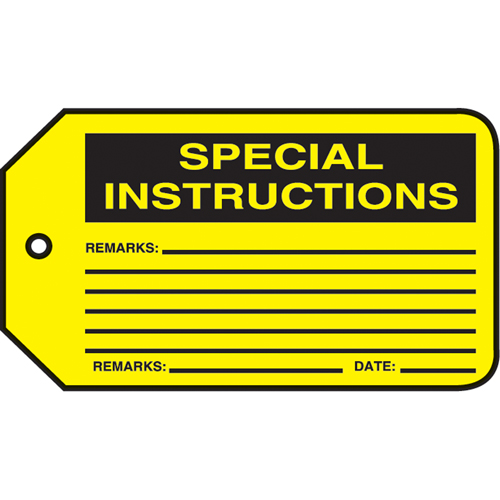 Accuform NMC MMT307CTP Safety Tags, Cardstock, 3-1/8" W x 5-7/8" H, English