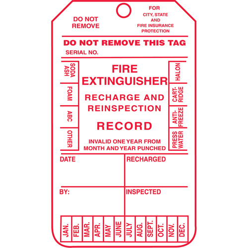 Accuform Signs MGT210CTM Inspection Tags, Cardstock, 3-1/8" W x 5-7/8" H, English