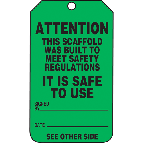 Accuform Signs TRS328CTP Safety Tags, Cardstock, 3-1/8" W x 5-7/8" H, English