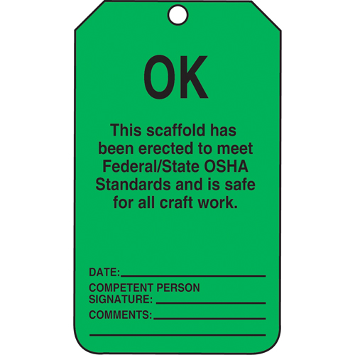 Accuform Signs TSS103PTP &eacute;tiquettes de s&eacute;curit&eacute;, Plastique, 3-3/8" la x 5-7/8" h, Anglais