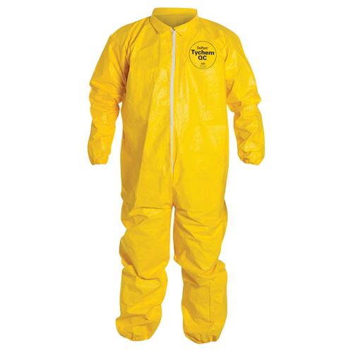 Dupont Personal Protection QC125S-MD Coveralls, Tychem&reg; 2000, Medium, Yellow