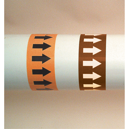 Accuform NMC RAW254BKOR Directional Flow Arrow Tapes, 54', Black on Orange