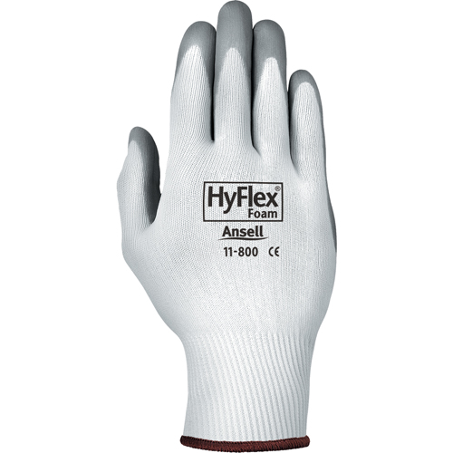 Ansell 1180011090 Hyflex&reg; 11-800 Gloves, 9/Large, Foam Nitrile Coating, 15 Gauge, Nylon Shell