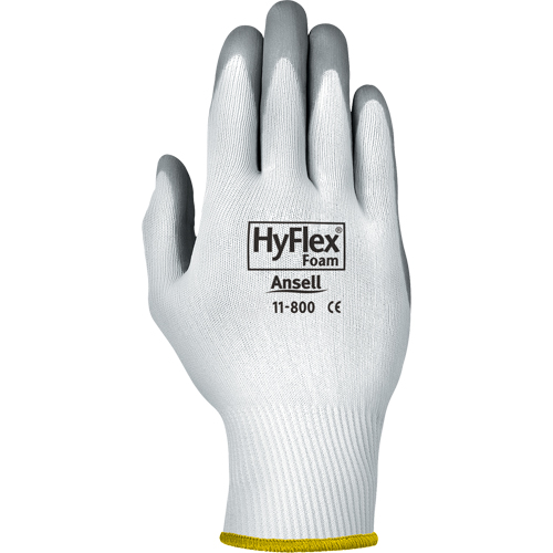 Ansell 1180011080 Hyflex&reg; 11-800 Gloves, 8/Medium, Foam Nitrile Coating, 15 Gauge, Nylon Shell