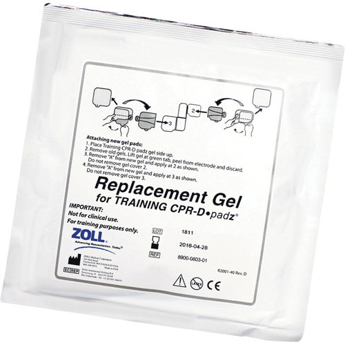 Zoll 8900-0803-01 Training CPR-D-Padz&reg; Replacement Adhesive Gels, Zoll AED Plus&reg; For, Non-Medical