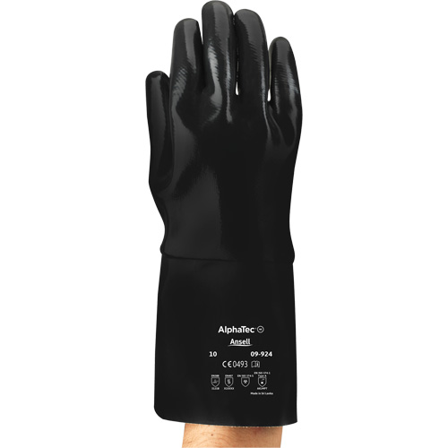 Ansell 9924100 Neox Heavy-Duty Fully-Coated Gloves, Size X-Large/10, 14" L, Neoprene, Cotton Jersey Inner Lining