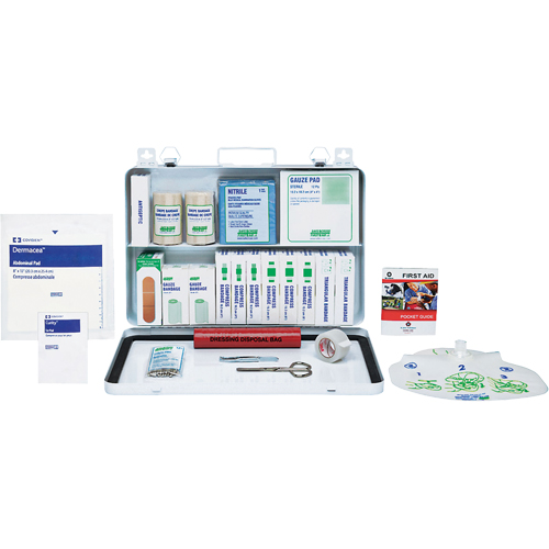 SAFECROSS Regulation First Aid Kits, Alberta, Metal Box SAY136 (50127