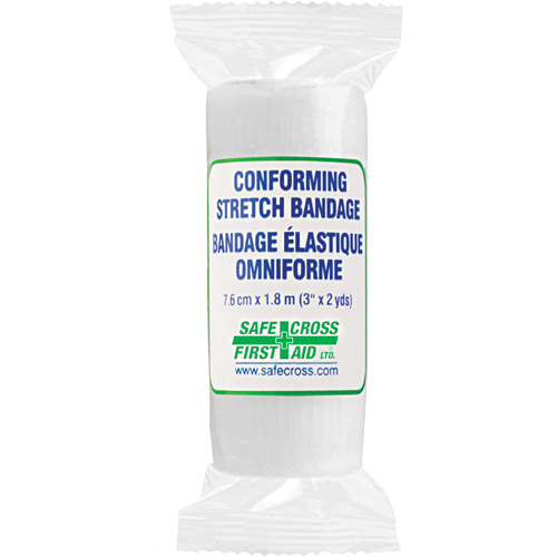 Safecross 02332 Bandages &eacute;lastiques moulants, Couper au besoin lo x 3" la, Classe 1