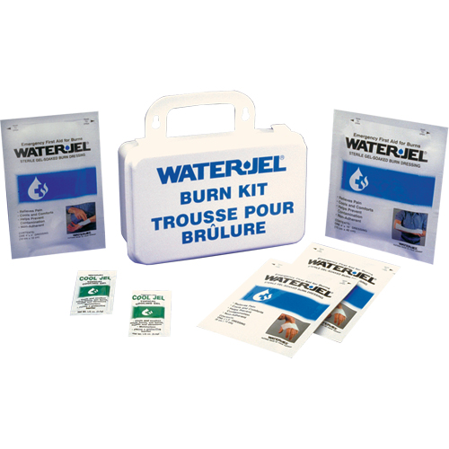  SAY458 Trousses d'urgence pour brûlures Water Jel, Boîte en plastique de 10 unit&eacute;s, Classe 2