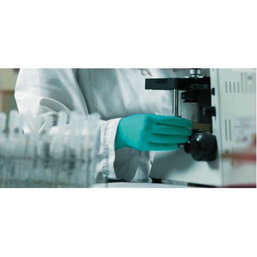 Ansell 9250011080 TouchNTuff Disposable Gloves, 8, Nitrile, 5-mil, Powdered, Green