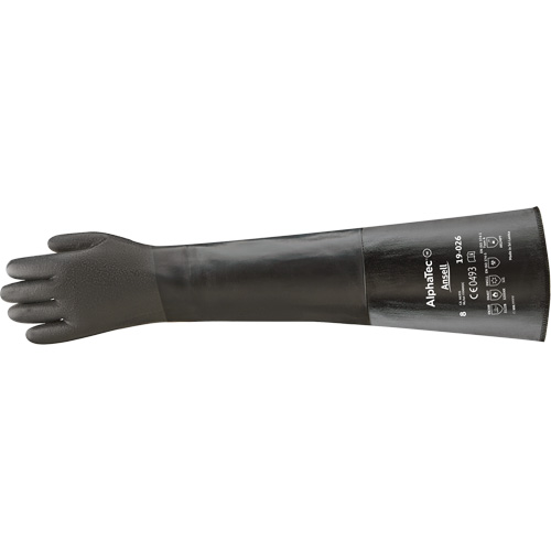 Ansell 1902611080 Gants r&eacute;sistants aux produits chimiques AlphaTec 19-026, Taille 8, 26" lo, N&eacute;opr&egrave;ne, Doublure en Coton