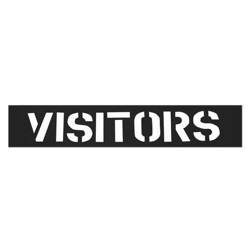 C.H. Hanson 12435 Parking Lot Stencils, English, 12"