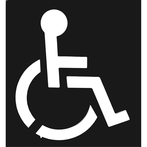 C.H. Hanson 12438 Parking Lot Stencils, English, 37" x 43"