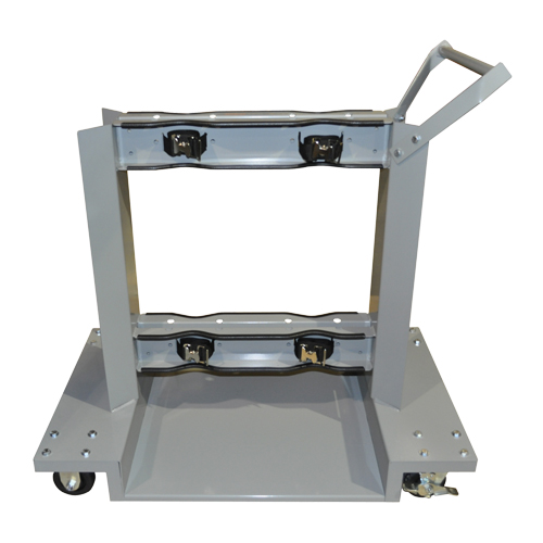 Justrite 35056 Mobile Cylinder Supports, Polyolefin Wheels, 24" W x 40" L Base, 1600 lbs.