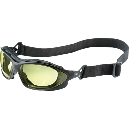 PIP Global Safety S0602HS Lunettes de s&eacute;curit&eacute; &agrave; coques Uvex HydroShield Seismic, Lentille Ambr&eacute;e, Antibu&eacute;e/Anti-&eacute;gratignures, Ventilation Ferm&eacute;