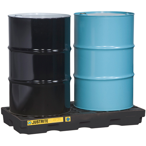 Justrite 28655 EcoPolyBlend Accumulation Centers, 24 US gal. Spill Capacity, 49" x 25" x 5.5"